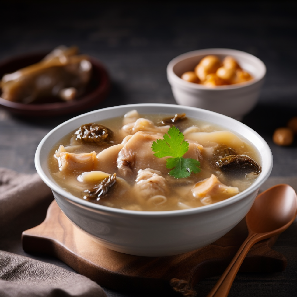 野生羊肚菌花膠煲雞(2人份)