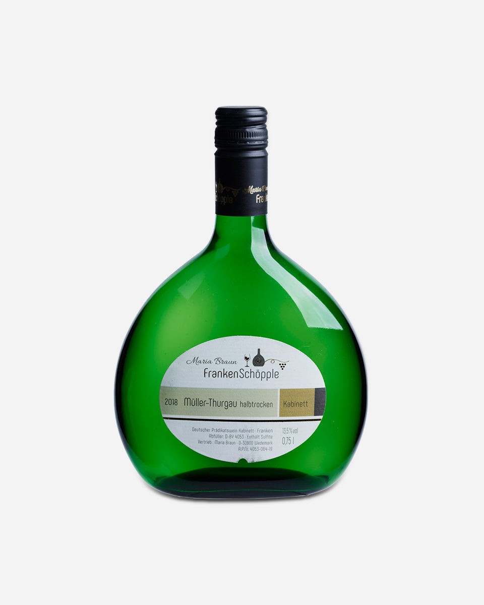 德國 Müller-Thurgau Maria Braun Frankie Shopple 2018 珍藏半乾白葡萄酒 750ML